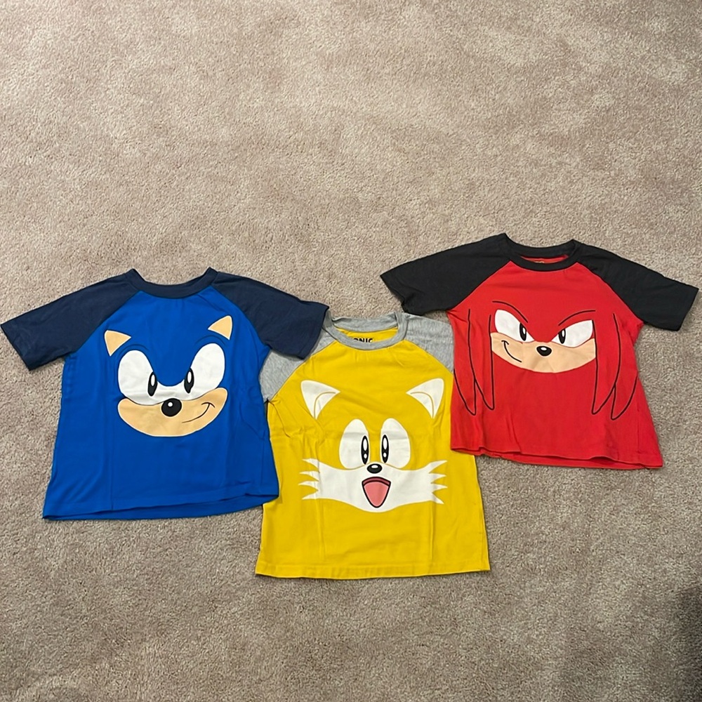 Boys Sonic Tees - Set of 3